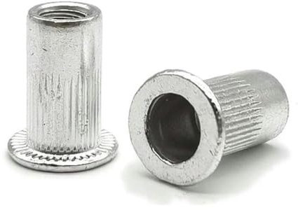 Gewindeeinsatz, Aluminium-Nietmutter, Blindnietmutter, M3, M4, M5, M6, M8, M10, M12, runde Kappe, Faltmutter, nietbare, abnehmbare Muttern, M8-18 (20 Stück), rund, Typ A