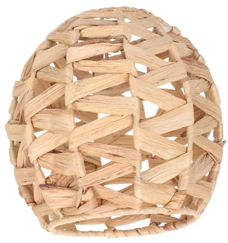 BESTonZON Abat-jour Herbe Tissé Vintage Pour Suspension Diffuseur De Lumière Décoratif Pour Salon Chambre Luminaire Rustique