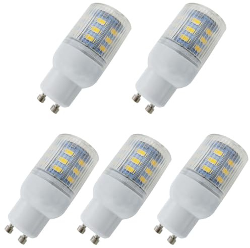 Aoxdi 5 Stück GU10 LED Glühbirne 2W Warmweiß, LED Licht | 24 SMD 5730 LED Lampe Leuchtmittel GU10, AC220-240V