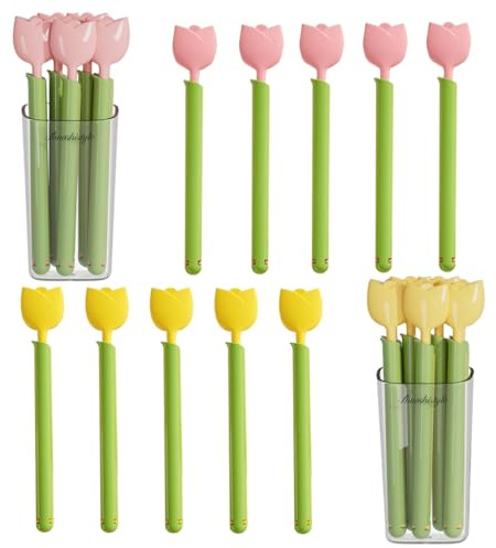 MIUPOO Magnetclips,Lebensmittel Verschlussclips Verschlussklammern mit Magnet,Tulpenform Verschlussclip mit Magnetischer Aufbewahrungsbox,Tütenclips Clips für Tüten,2 Schachteln