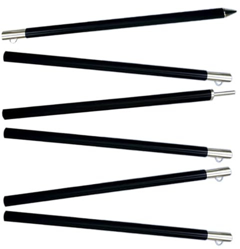 Telescopic Poles for Tarpaulins, Tent Poles for Canopy - Aluminium Alloy Tarpaulin Poles for Outdoor Use - Portable Multipurpose Tent Poles, Wear-resistant Tarpaulin Poles for Awnings