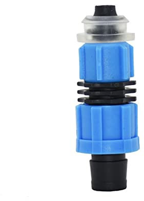Adaptador de Conector de Utilidad Adaptador de Conector de Manguera Cinta de Riego por Goteo Cerradura de 5/8 Accesorio de Tubería de Riego por Goteo de 16 Mm Anillo de Sellado Tuerca de Bloqueo para