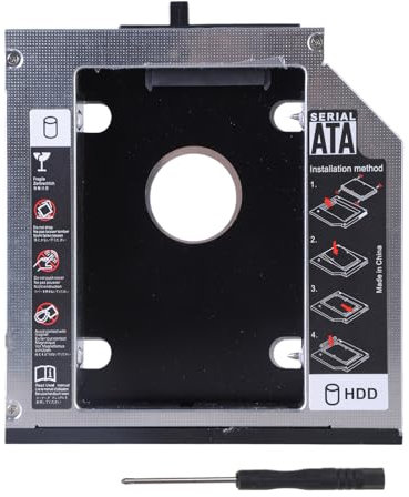 2nd 2.5 SSD Hard Drive Disk DVDROM Optical Drive Caddy Tray Adapter for Thinkpad T420 T430 T510 T520