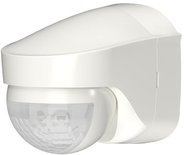 Theben 1030206 PIRA to AP Bewegungsmelder für den Außenbereich, IP 55, Erfassungsbereich halbrund 180°, bis 12 m, Nachlaufzeit 5 s - 15 min, Wandmontage Aufputz, Exit-On, Unterkriechschutz