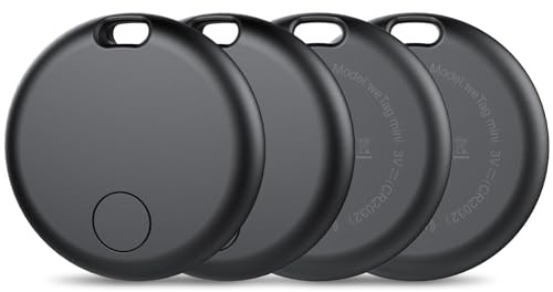 Smart Air Traceur Tag, Apple Traceur Lot de 4, Localiser Fonctionne avec Apple Find My(Uniquement iOS), Batterie Durée de Vie d'un an, Localisateur de Clés/Portefeuilles/Valises/Sac à Dos