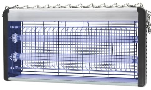 ZANZARIERA ELETTRICA PROFESSIONALE DA 40W LAMPADA UV ANTIZANZARE E MOSCHE 52X27 CM