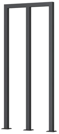 D Corrimano in metallo antiscivolo per balcone, ringhiera per giardino, garage, WC, veranda, uso interno ed esterno (nero, 90 cm), soluzione di sicurezza durevole
