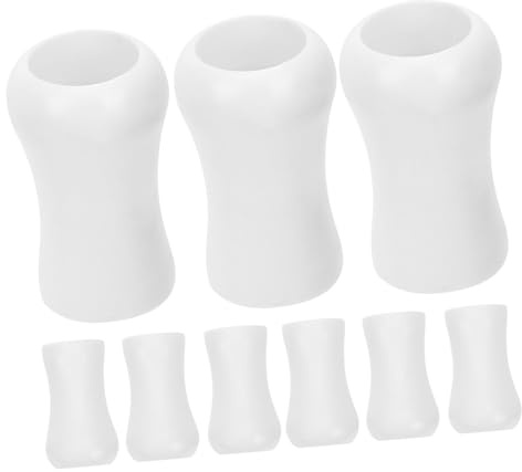 Ipetboom 16pcs White Plastic Blind Accessories Window Curtain Cord Pulls Knobs Replacement for Bedroom and Living Room, Finely Crafted and Smooth the Touch Minimalist Style