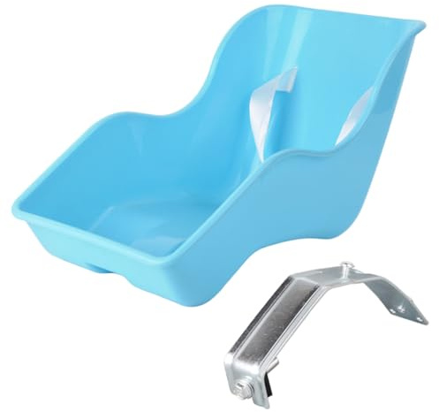 Ameble Fun Doll Bike Seat Attachment for Kids, Baby Doll Bike Seat with Metal Support, Cute Accessory for Stroller Alternative, Sky Blue
