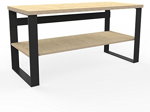 AUPROTEC Profi Design Werkbank 1500 x 750 x 850 mm + Multiplex Arbeitsplatte 40mm Massiv Arbeitstisch