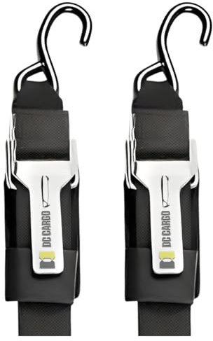 DC Cargo Mall 2 x 84 Transom Tie Down Straps – Heavy-Duty Boat Trailer Straps for Bass Boats, Jet Skis & More, Secure Fit, Easy to Use - Marine Boat Accessories