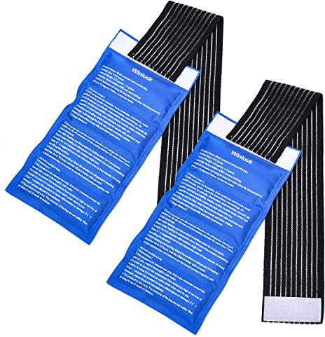 Gel Ice Cold Packs - (2-Piece Set) Soft Reusable Cold/Hot Compress, Provides Alleviate Joint and Muscle Pain. Flexible Therapy from Injuries - Shoulder, Back, Knee, Neck, Ankle & More.