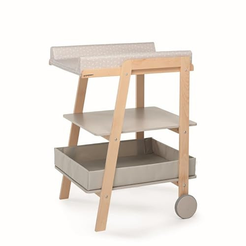 Foppapedretti, Athena, skötbord, 65 x 70 x 93 cm, 17 kg naturlig taupe