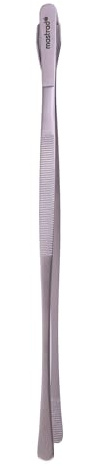 Mastrad - Pince de Précision, 30CM Acier Inoxydable avec extrémités plates, pour Retourner, Dresser