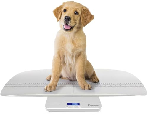 Adamson A50 Tier- und Babywaage - Tierwaage für Katzen, Hunde, Kaninchen, Welpen, Kleinkinder, Erwachsene - Baby waage Digital - Für Neugeborene Babys - Bis zu 100 kg