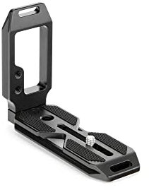 3 Legged Thing QR11 2.0 Universal Camera L-Bracket - Arca Swiss Compatible L-Bracket for Multiple Mirrorless, DSLR Cameras - Darkness (Matte Black) (QR11-LB2.0)