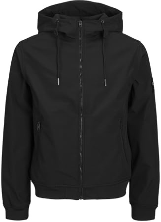 JACK & JONES JJEBASIC Veste softshell NOOS pour homme, noir, taille L, Noir, L