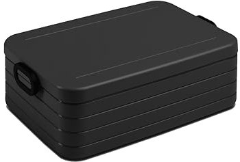 Mepal - Lunchbox Take a Break XL - Brotdose To Go - Für 6 Sandwiches oder 12 Brotscheiben - Meal Prep Box - Essensbox mit Unterteilung - Spülmaschinenfest - 2000 ml - Nordic Black