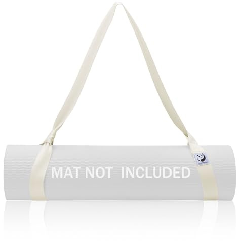 Slim Panda Yogamatte Tragegurt aus Baumwolle, 180CM Verstellbare Yogamatten Carrying Strap für alle Yogamatten Größen,Yoga Gurt für Pilates,Dehnen und Fitness (Yoga Mat Not Included)