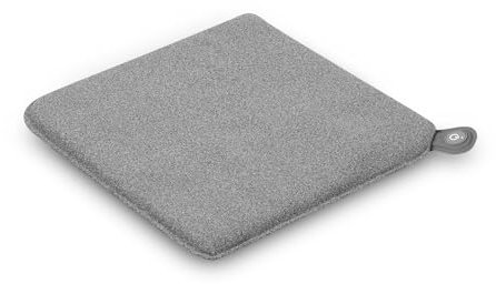 Medisana OL 600 Sitzkissen mit Wärmefunktion, Wärmekissen für den Einsatz im Freien bei kühlem Wetter, Heizkissen mit 3 Temperaturstufen mit weicher Filz-Oberfläche, grau
