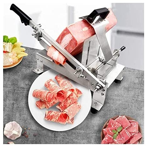 Fleischschneider für den privaten oder gewerblichen Gebrauch, manueller gefrorener Fleischschneider, Handfleischschneidemaschine, Rinder-Hammelfleisch-Rollfleisch, Käseschneider, E