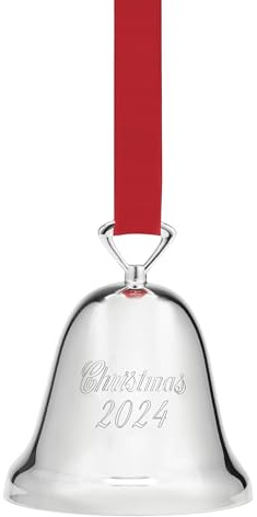 Reed & Barton 895958 2024 Annual Silverplate Christmas Tree Bell, Ornaments