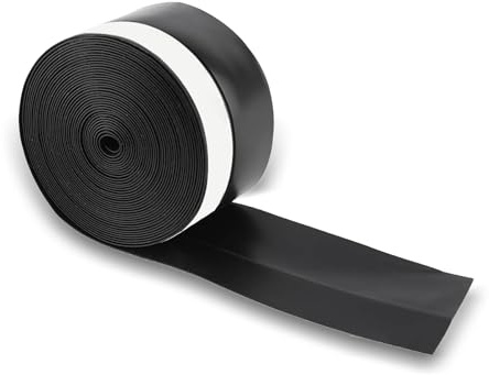 FLEXMAN Tira de Sellado de 5Mx45mm, Negro Goma de Silicona Burlete Puerta Entrada, Tira Autoadhesiva Silicona Calafateo para Puerta Autoadhesiva para Puertas y Ventanas para Puertas, Ventanas Armarios