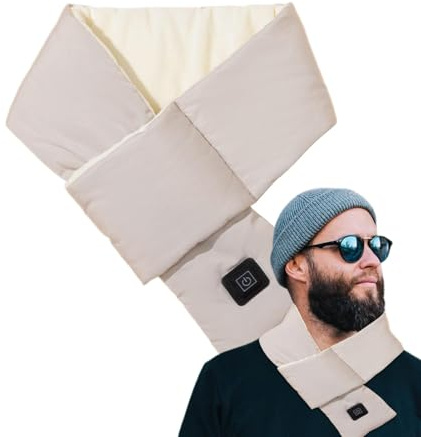 Neck Heating Pad, uppladdningsbar nackvärmare, termisk nackrem, sladdlös värmeplatta, bärbar uppvärmningswrap, uppvärmd nackrem, uppladdningsbar sladdlös uppvärmningsnackvärmare för utomhusbruk
