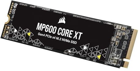 Corsair MP600 CORE XT 2TB M.2 PCIe Gen4 NVMe SSD – Bis zu 5900MB/s – QLC NAND – M.2 2280 – Für PCIe 4.0-Notebooks und -Desktops – Schwarz