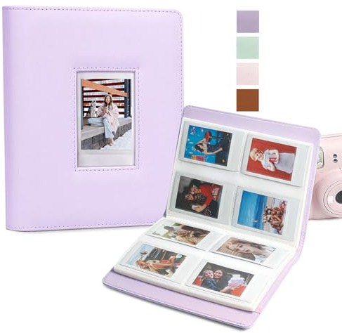 Yootiko Album fotografico, 288 tasche, 6 x 9 cm, copertina in poliuretano, pagine trasparenti, piccolo, mini, grande capacità, album di nozze di famiglia, per bambini, ragazzi, ragazze, donne, uomini