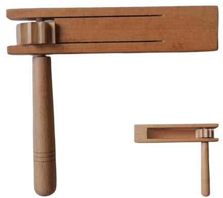 Musical Mexicana's Toy Rattle – Wooden Ratchet Spinner, Polished Sound Maker | Party Cheer Tool, Hand Crank Noisemaker for Family Events, Sporting Cheers or Music Performances, Rhythmic Sounds Accesso