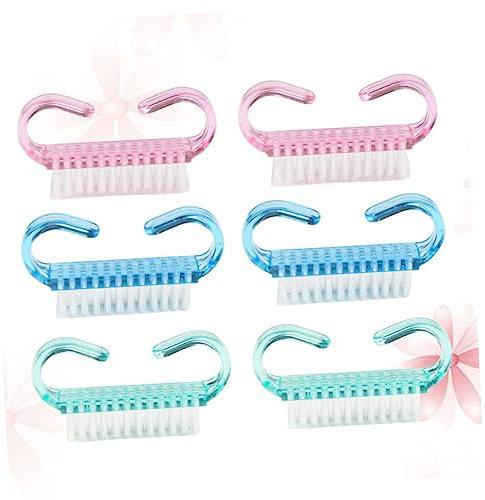 Cepillo de Uñas Pequeño Mango Pp, Paquete de 6 Unidades