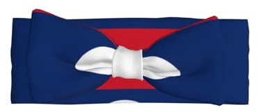 SSIULUS Haarband mit Schleife von Laos, weiches Polyester, mit niedlichem Schleifen-Design, dehnbar und bequem