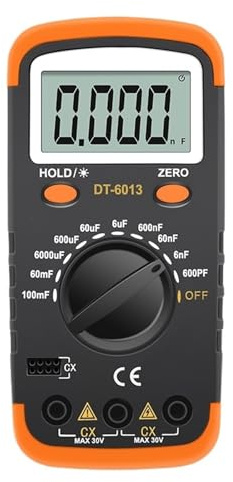 1pc Capacimètre numérique 6000 points Capacité de condensateur Compteur Testeur LCR Condensateur 100000uF Multimètre haute précision