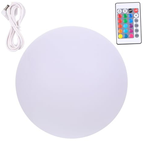 PENIKOKO Sfera Luminosa Led Telecomando, Palla Da Spiaggia Galleggiante 25 Cm Per Feste in Piscina, Matrimoni e Decorazioni Esterne