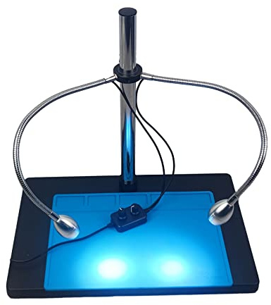 Microscope Light USB Dual Gooseneck Adjustable LED Spotlight Illuminator Lamp for 25 32mm Stand Industrial Stereo Microscope Camera