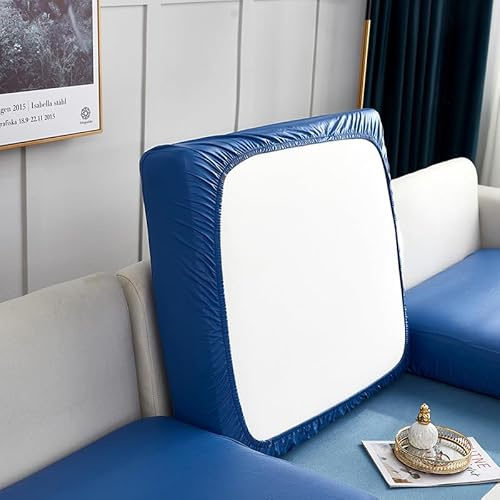 Stretch-Couchkissenbezüge, PU-Leder-Sofa-Schonbezüge, wasserdichte Sofa-Sitzbezüge, Chaiselongue-Bezug, Möbelschutzbezug für Haustiere, Hunde und Katzen(Backrest cover (50-65 x 70-90 cm),15#)