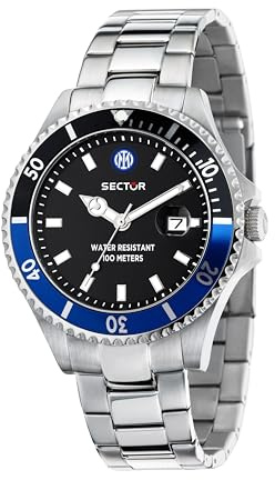 Sector No Limits Orologio Uomo, Tempo, Data, Analogico, 43 mm, Collezione 230 - INTER Special Edition - R3253161062