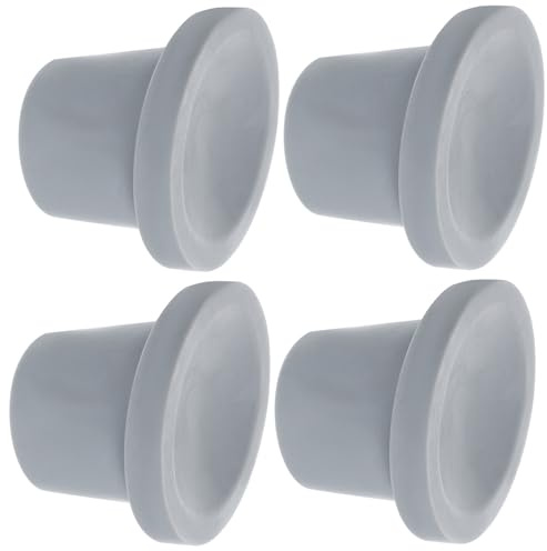 Piedini per Sedia Doccia 28mm in Gomma Antiscivolo 4 Pezzi | Adatti a Tubo Bagno e Trasferimento, Inserto Metallico Rinforzato, Montaggio Facile e Presa Stabile