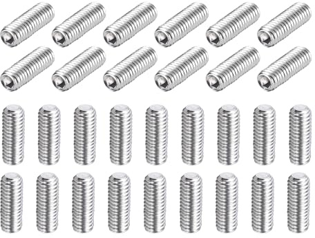 QUARKZMAN 30 tornillos prisioneros M6-1 x 12 mm acero inoxidable 304 | tornillos de cabeza Allen con punta de copa de , con accionamiento hexagonal interno para reparación, muebles