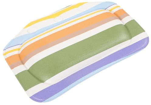 Bequemes Badewannenkissen mit Saugnäpfen, PVC Kopfstütze für Badewanne | Atmungsaktiv, Flexible Form, Unterstützt Kopf und Nacken, Geeignet für Dusche und Spa