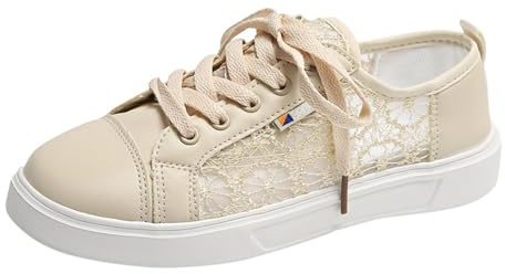 Scarpe da Trekking Donna Sneakers Ginnastica Tradizionali in Rete Traspirante Eleganti Sportive per Tempo Libero Passeggio Oktoberfest (Khaki, 38)