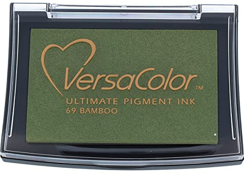 Tsukineko, VersaColor Pigment-Stempelkissen – Bambus, 4 x 4 cm