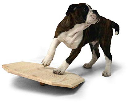 SAUERLAND Welpen Wackelbrett Holz Hundespielzeug 40x40 cm | Trainiert Motorik und Selbstvertrauen auf spielerische Weise