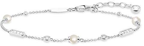 THOMAS SABO Damen Perlenarmband 925 Sterlingsilber A1919-167-14
