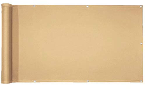 Brisé Vue Balcon Brise Vue Pas Cher, Protection visuelle, Attaches De CâBle Et Cordons, pour Jardin et Lieu de fête, Piscine, terrasse - Marron 0.8x10m