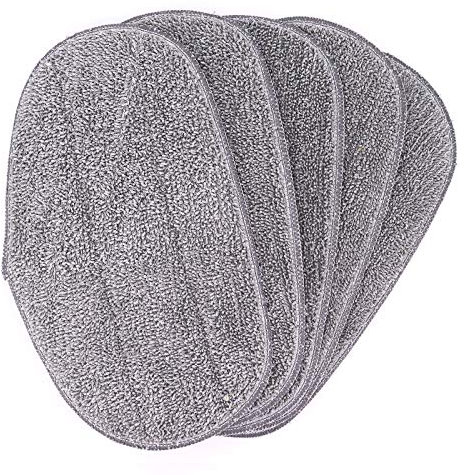 DingGreat 5 Stück Ersatz Wischmopp Pads für Leifheit CleanTenso Dampfreiniger, Dampfbesen Ersatzbezug aus Mikrofaser für Leifheit Dampfreiniger CleanTenso