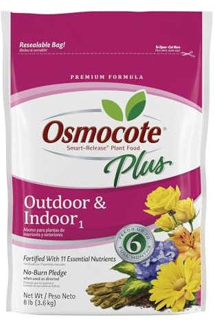 Osmocote Smart-Release Plant Food Plus Engrais granulaire pour l'extérieur et l'intérieur avec 11 nutriments essentiels, 3,6 kg.