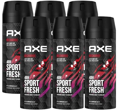 AXE Deodorant/Bodyspray Men - Recharge Sport Fresh - 6er Pack (6 x 150ml)