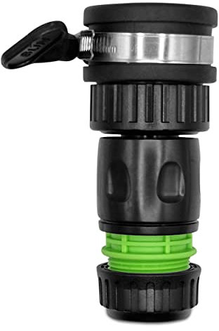 Universal Rubber Tap Connector 22-24mm Indoor and Outdoor - Includes Free Hozelock Compatible Female Connector for 1/2 or 5/8 Hose - Perfect for Kitchen, Garden, Bath. Set by MYPURECORE